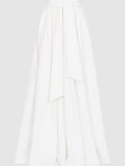 Reiss White Gigi Gather Detailed Maxi Skirt - Image 2 of 5