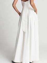 Reiss White Gigi Gather Detailed Maxi Skirt - Image 5 of 5