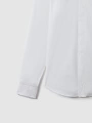 Белый - Приталенная хлопковая рубашка Blend Reiss Kiana - Изображение 7 из 8