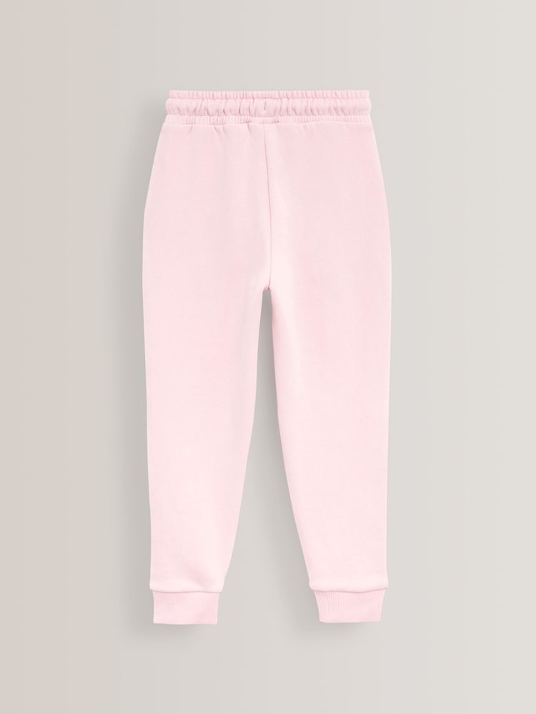 Pink/Grey/Black 3 Pack Soft Jersey Regular Fit Joggers (3-16yrs) - Image 4 of 6