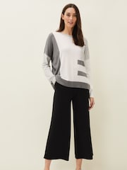 Phase Eight Pink Melisse Colourblock Stripe Jumper - Image 4 of 6