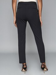 Reiss Navy Joanne Cropped Tailored Trousers - Image 4 of 5