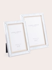Laura Ashley Chrome Oakford Nickel Plated With Mother Of Pearl Picture Frame - Image 4 of 5