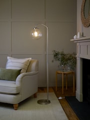 Brushed Chrome Bourton Floor Lamp - Image 1 of 8