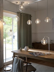 Brushed Chrome Bourton Floor Lamp - Image 2 of 8