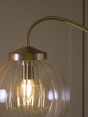 Brushed Chrome Bourton Floor Lamp - Image 4 of 8