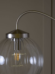 Brushed Chrome Bourton Floor Lamp - Image 5 of 8
