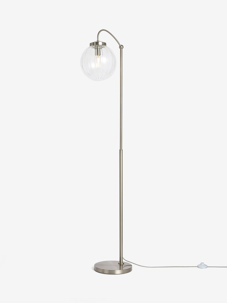 Brushed Chrome Bourton Floor Lamp - Image 4 of 4