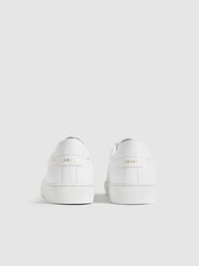 Reiss White Finley Leather Trainers - Image 4 of 5