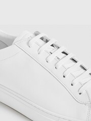 Reiss White Finley Leather Trainers - Image 5 of 5
