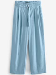 Blue D Ring Belted Crop Trousers - Image 2 of 2