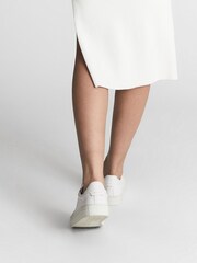 Reiss White Finley Leather Trainers - Image 3 of 7
