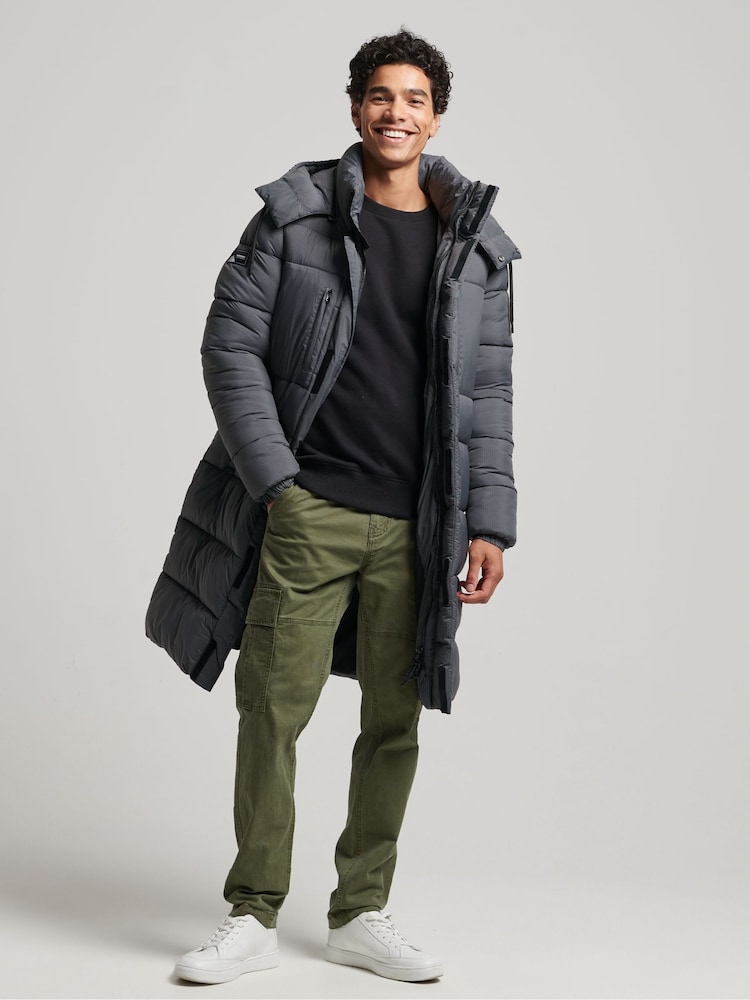 Superdry podložena dolga jakna Na dotik - Slika 2 iz 3 Superdry podložena dolga jakna Na dotik - Slika 2 iz 3