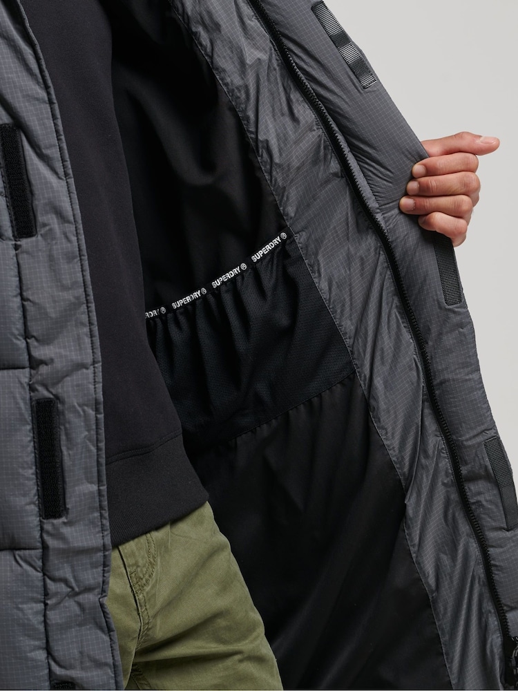 Superdry podložena dolga jakna Na dotik - Slika 3 iz 3 Superdry podložena dolga jakna Na dotik - Slika 3 iz 3