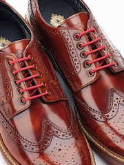 Base London Tan Woburn Lace Up Brogue Shoes - Image 8 of 8