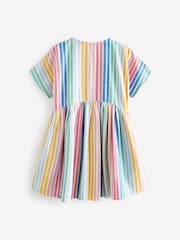 Pastel Rainbow Stripe Relaxed Dress (3-16yrs) - Image 5 of 5