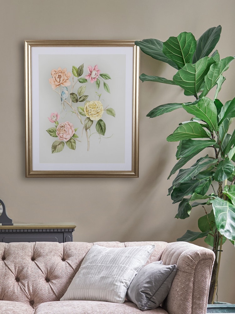 Laura Ashley Green Roisin Framed Wall Art - Image 1 of 5