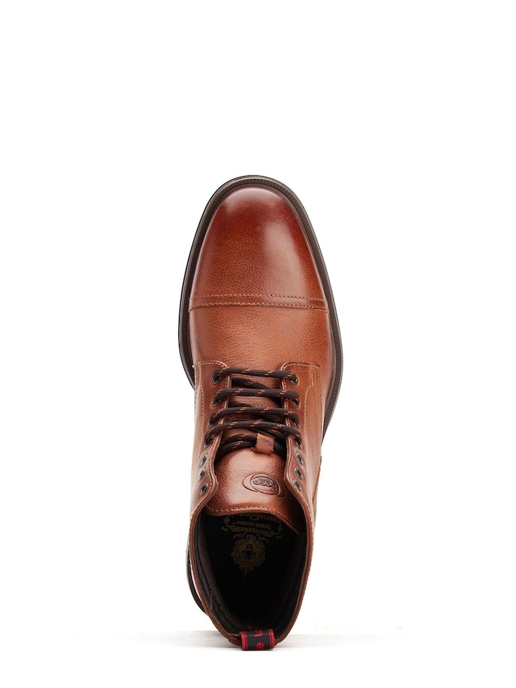 Base London Brown Tommy Toe Cap Boots - Image 3 of 3