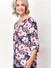 Spirit Blue Floral Overhead Shirt - Image 1 of 4