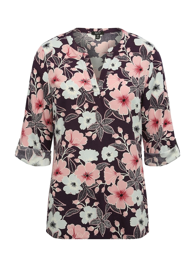 Spirit Blue Floral Overhead Shirt - Image 2 of 4
