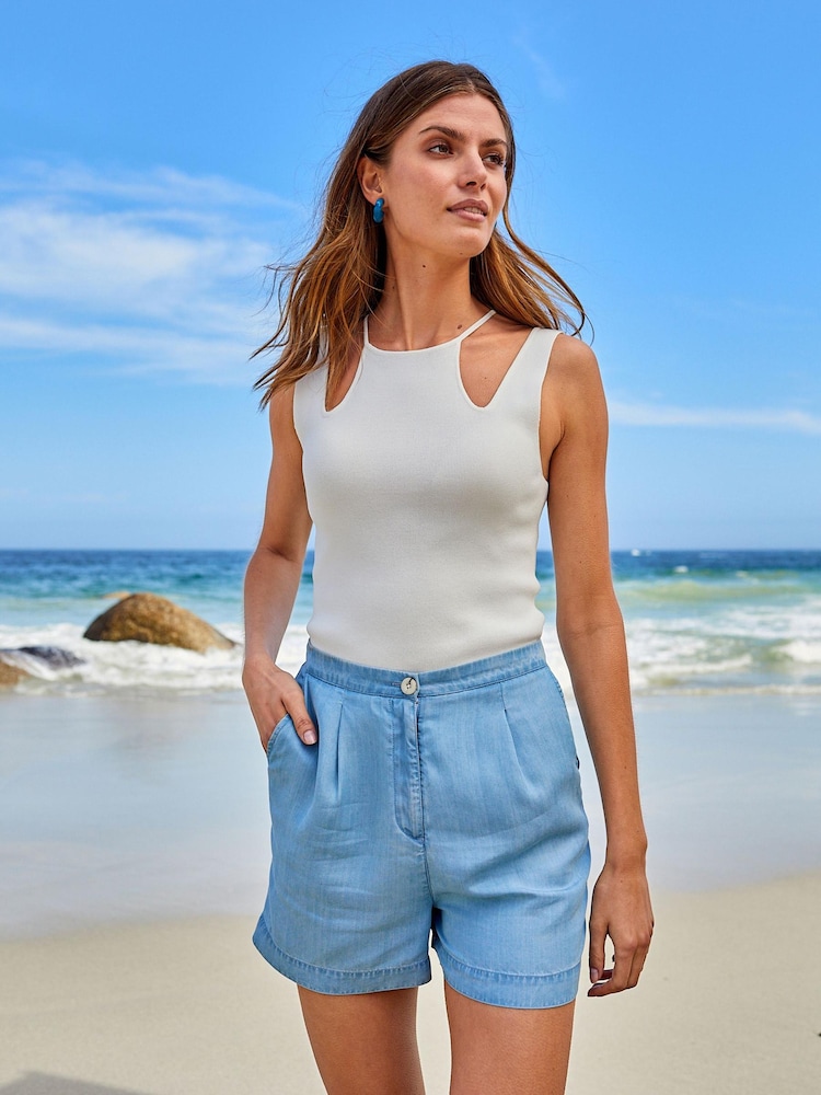 Blau - TENCEL™ Shorts - Bild 1 von 3