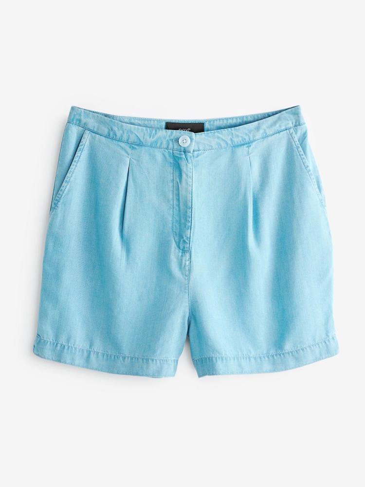 Blau - TENCEL™ Shorts - Bild 3 von 3 Blau - TENCEL™ Shorts - Bild 3 von 3