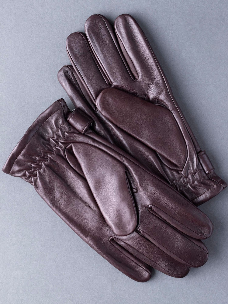 Coñac - Guantes de cuero Martin de Lakeland Leather - Imagen 2 de 4