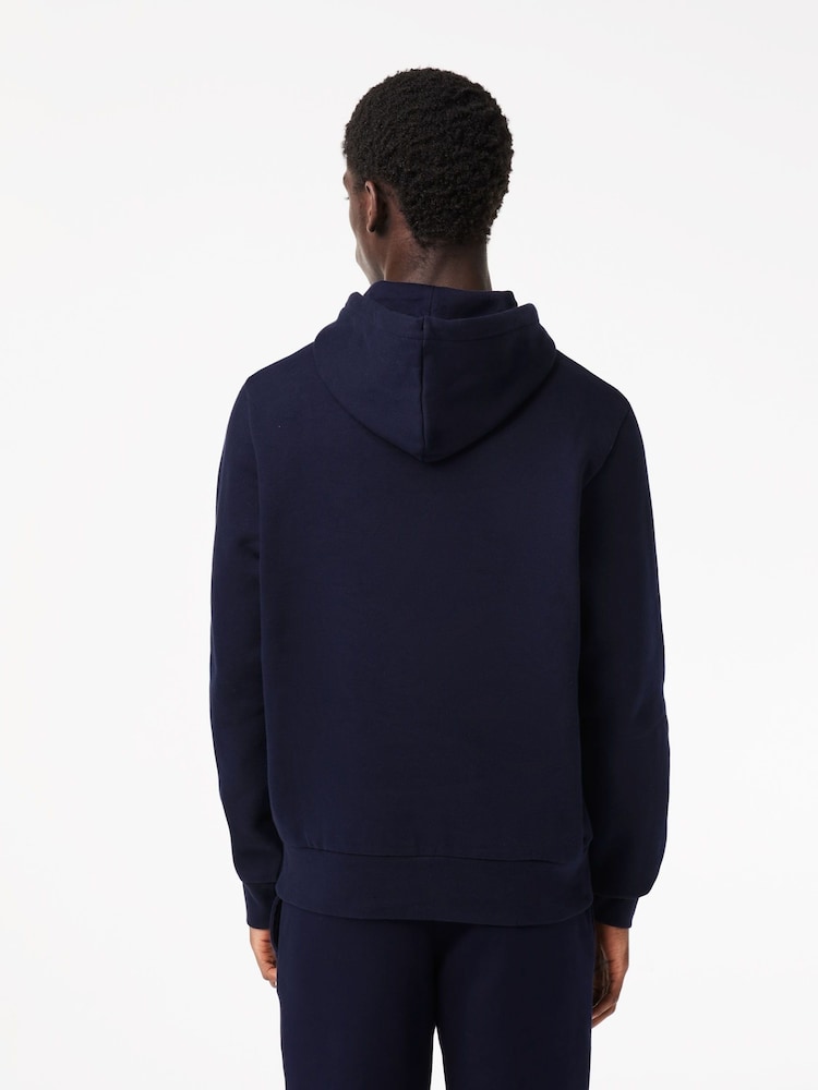 Lacoste Logo Cotton Hoodie - Image 2 of 7