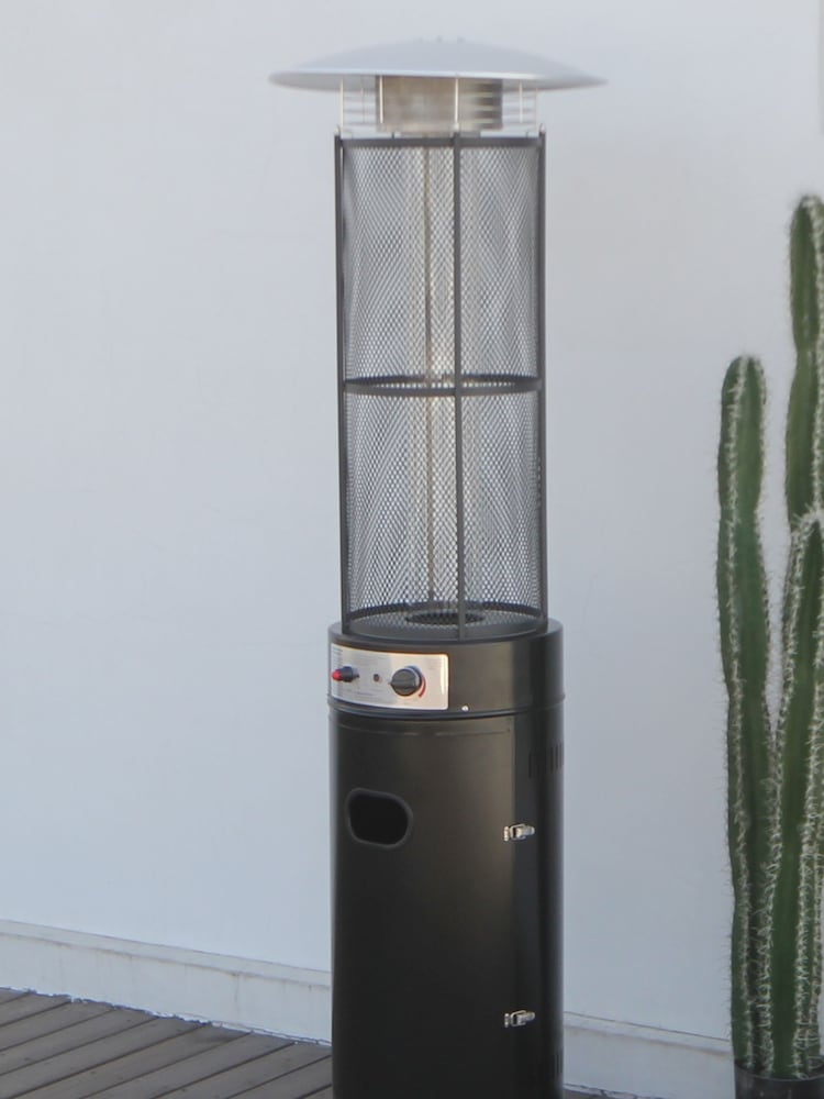 Pacific Black Garden Cylinder Patio Outdoor Heater - Image 1 of 2