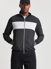 Jacamo Black Full Zip Colourblock Track Jacket - Image 2 of 4