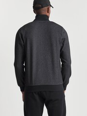 Jacamo Black Full Zip Colourblock Track Jacket - Image 3 of 4