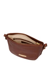 Pure Luxuries London Kaye Vegetable-Tanned Leather Shoulder Bag - Image 4 de 5