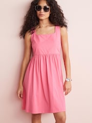 Pink Sleeveless Babydoll Midi Dress - Image 1 of 2