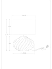 Green Freya Table Lamp - Image 4 of 8