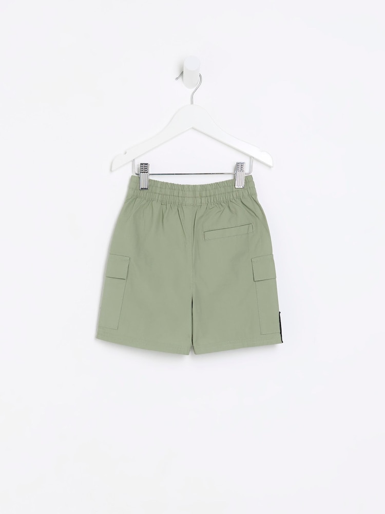 River Island Green Boys Cargo Shorts - Image 2 of 4