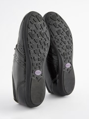 Black Patent Wide Fit (G) School Leather Lace-Up Brogues - Image 5 of 10