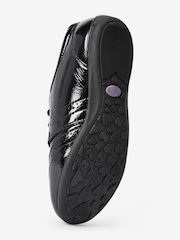 Black Patent Wide Fit (G) School Leather Lace-Up Brogues - Image 7 of 10