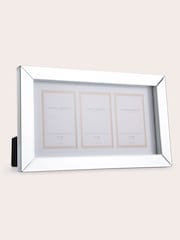 Laura Ashley Block Mirror Multi 3 Aperture Picture Frame - Image 1 of 3
