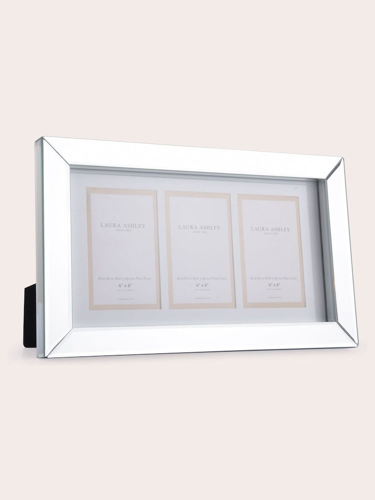 Laura Ashley Block Mirror Multi 3 Aperture Picture Frame - Image 1 of 3