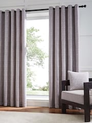Hyperion Champagne Gold Eros Chenille Jacquard Weighted Eyelet Curtains - Image 1 of 4