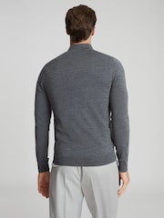 Reiss Blue Blackhall Merino Wool Zip Neck Jumpers 2 Pack - Image 5 of 7