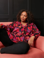 Live Unlimited Pink Frill Front Blouse - Image 1 of 4