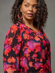 Live Unlimited Pink Frill Front Blouse - Image 3 of 4
