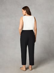 Live Unlimited Black Curve Petite Stretch Tapered Trousers - Image 2 of 4
