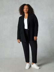 Live Unlimited Black Curve Stretch Tapered Regular Length Trousers - Image 1 of 4