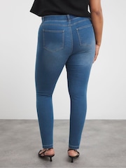 Simply Be Blue Mid New Amber Jeggings - Image 2 of 5