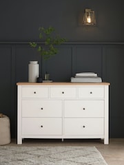 Chalk Malvern Paint Effect 7 Drawer Chest of Drawers - Image 1 of 8