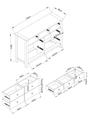 Chalk Malvern Paint Effect 7 Drawer Chest of Drawers - Image 8 of 8
