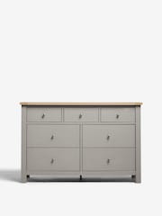 Dove Grey Malvern Paint Effect 7 Drawer Chest of Drawers - Image 6 of 9