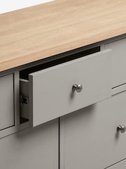 Dove Grey Malvern Paint Effect 7 Drawer Chest of Drawers - Image 9 of 9